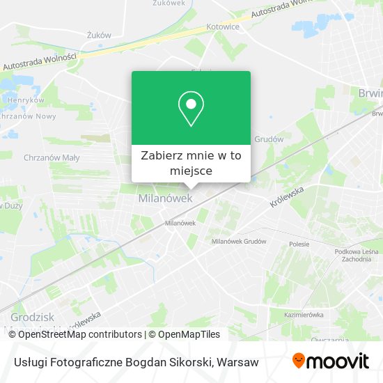 Mapa Usługi Fotograficzne Bogdan Sikorski