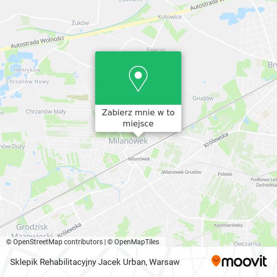 Mapa Sklepik Rehabilitacyjny Jacek Urban