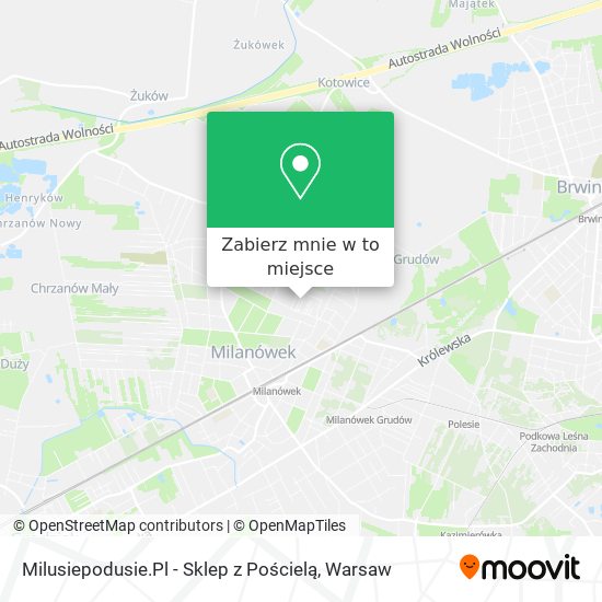 Mapa Milusiepodusie.Pl - Sklep z Pościelą