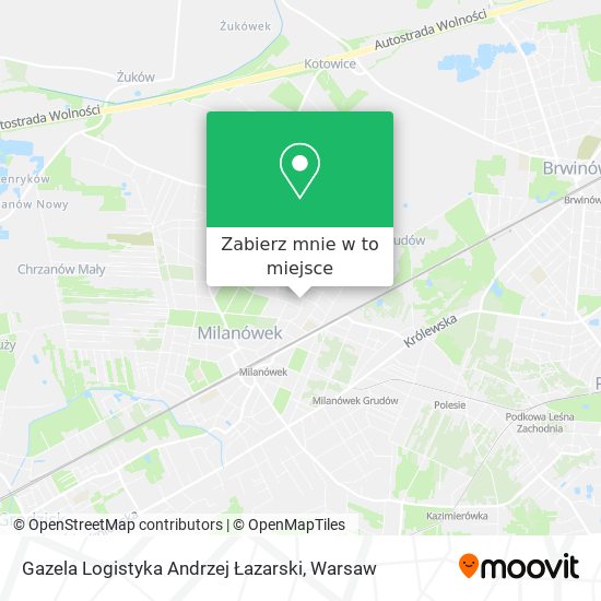 Mapa Gazela Logistyka Andrzej Łazarski