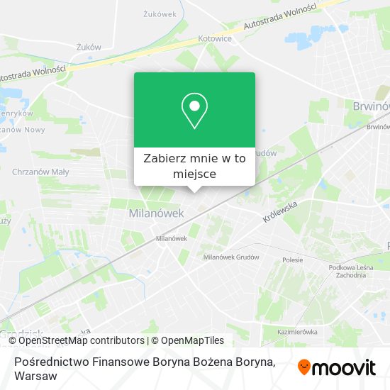 Mapa Pośrednictwo Finansowe Boryna Bożena Boryna