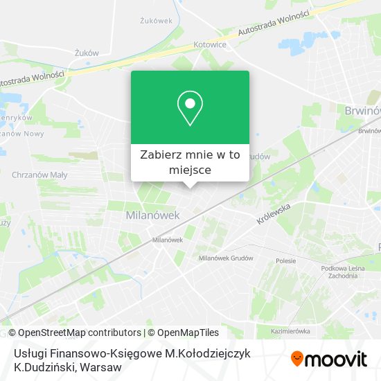 Mapa Usługi Finansowo-Księgowe M.Kołodziejczyk K.Dudziński