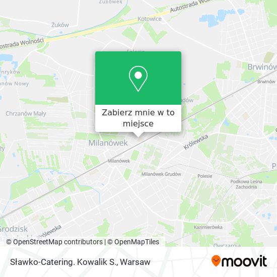 Mapa Sławko-Catering. Kowalik S.