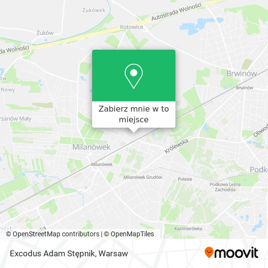 Mapa Excodus Adam Stępnik