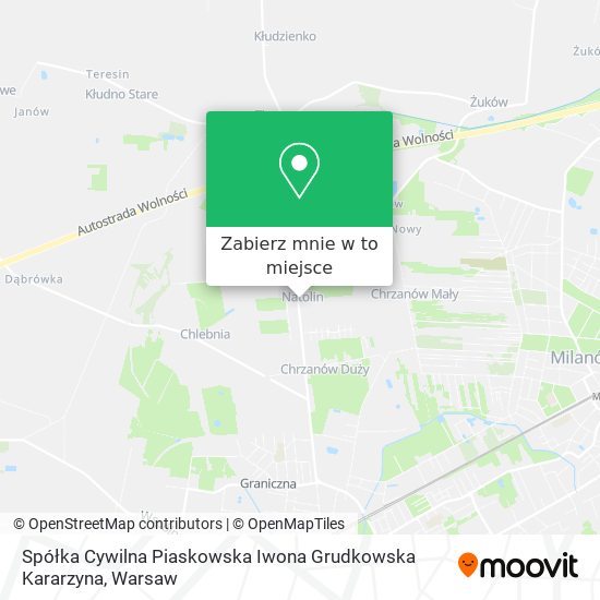 Mapa Spółka Cywilna Piaskowska Iwona Grudkowska Kararzyna