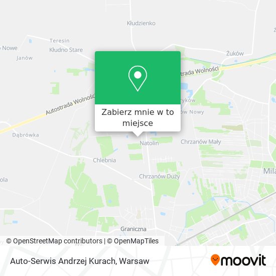 Mapa Auto-Serwis Andrzej Kurach