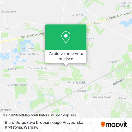 Mapa Biuro Doradztwa Drobiarskiego Przyborska Krytstyna