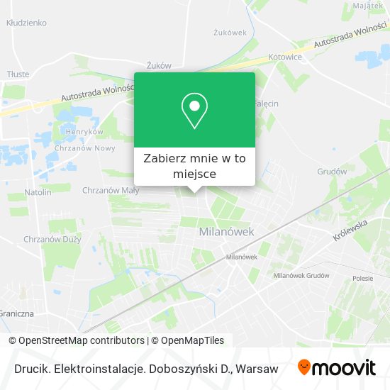 Mapa Drucik. Elektroinstalacje. Doboszyński D.