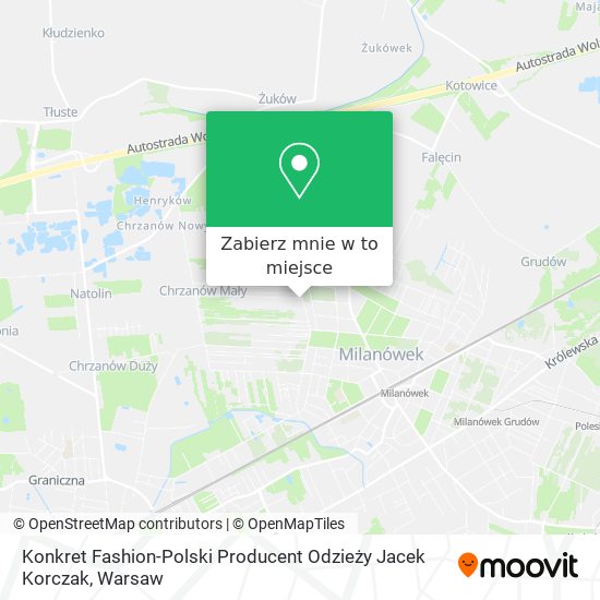 Mapa Konkret Fashion-Polski Producent Odzieży Jacek Korczak