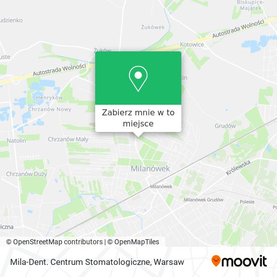 Mapa Mila-Dent. Centrum Stomatologiczne