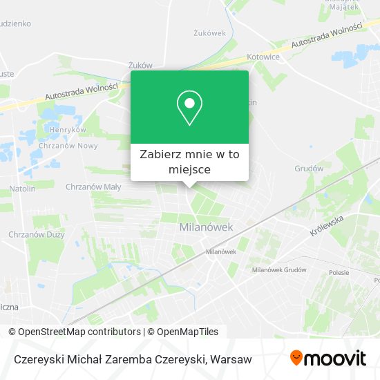 Mapa Czereyski Michał Zaremba Czereyski