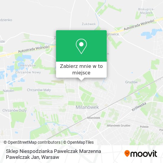 Mapa Sklep Niespodzianka Pawelczak Marzenna Pawelczak Jan