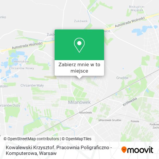 Mapa Kowalewski Krzysztof. Pracownia Poligraficzno - Komputerowa