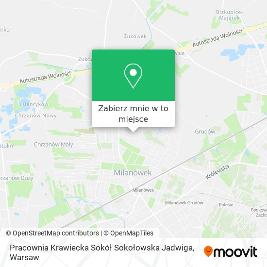 Mapa Pracownia Krawiecka Sokół Sokołowska Jadwiga