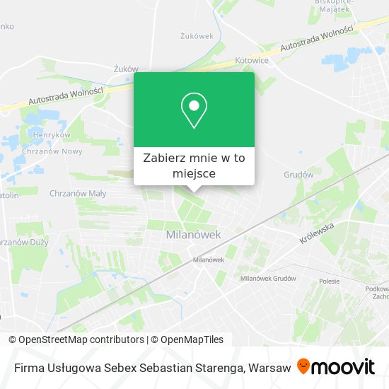 Mapa Firma Usługowa Sebex Sebastian Starenga