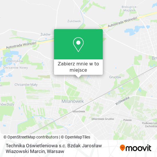 Mapa Technika Oświetleniowa s.c. Bzdak Jarosław Wiazowski Marcin