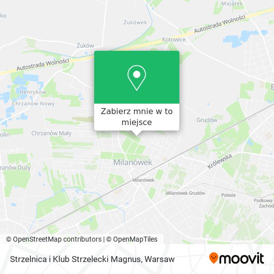 Mapa Strzelnica i Klub Strzelecki Magnus