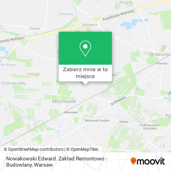 Mapa Nowakowski Edward. Zakład Remontowo - Budowlany