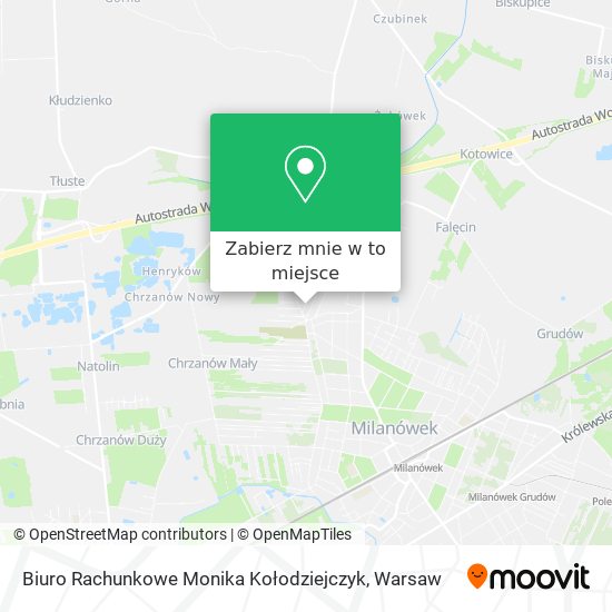 Mapa Biuro Rachunkowe Monika Kołodziejczyk