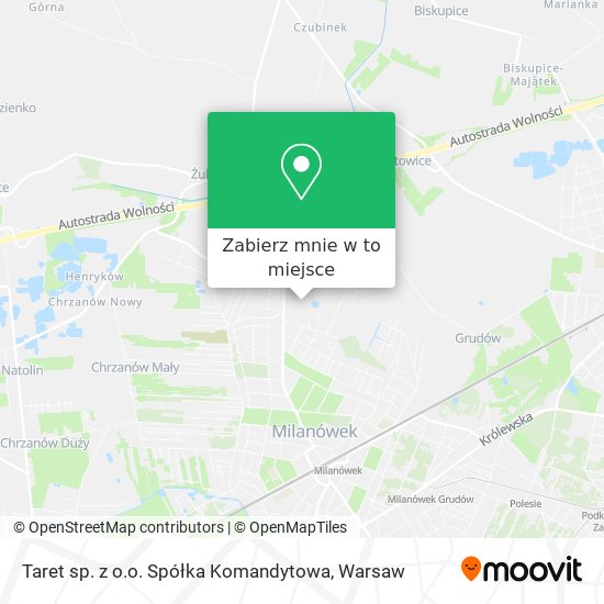 Mapa Taret sp. z o.o. Spółka Komandytowa