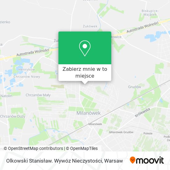 Mapa Olkowski Stanisław. Wywóz Nieczystości