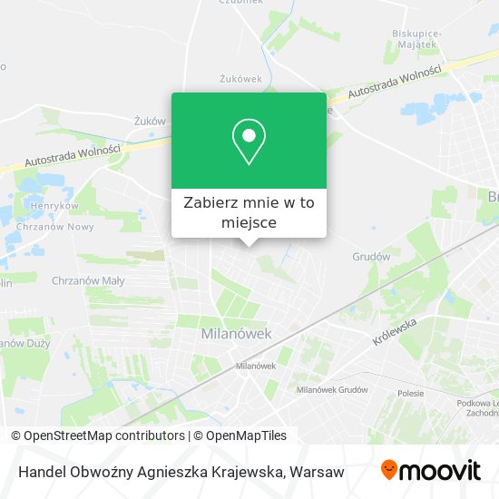 Mapa Handel Obwoźny Agnieszka Krajewska