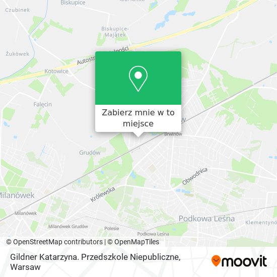 Mapa Gildner Katarzyna. Przedszkole Niepubliczne