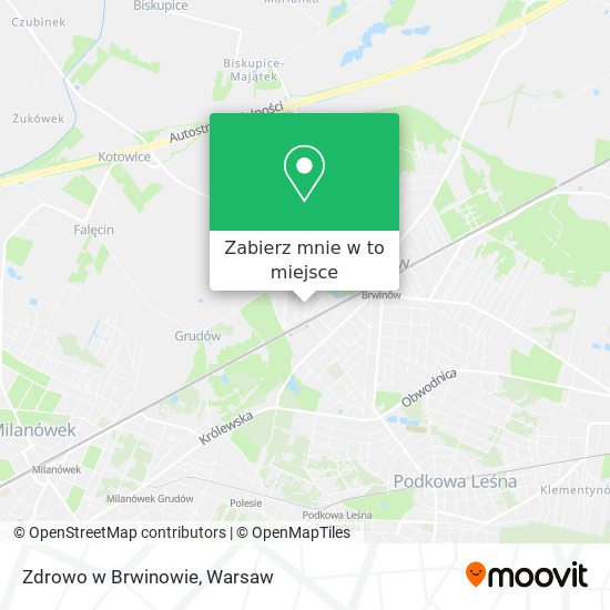 Mapa Zdrowo w Brwinowie