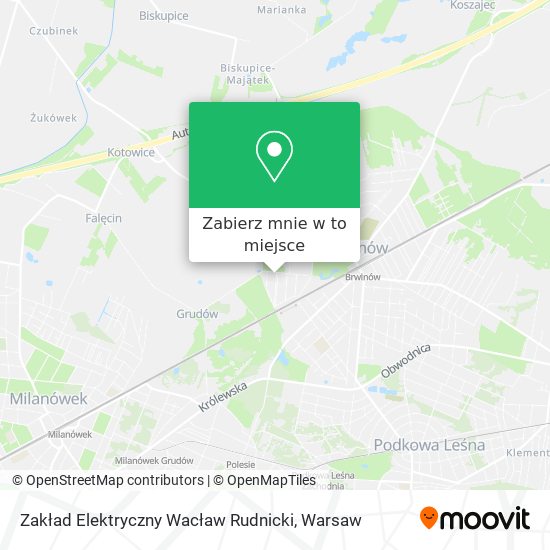 Mapa Zakład Elektryczny Wacław Rudnicki