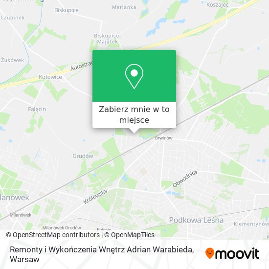 Mapa Remonty i Wykończenia Wnętrz Adrian Warabieda