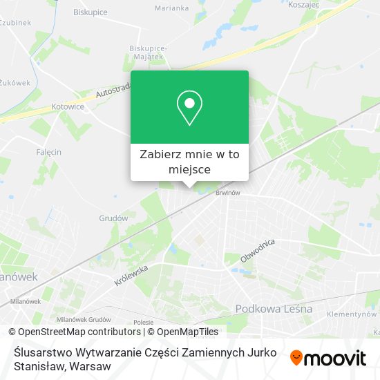 Mapa Ślusarstwo Wytwarzanie Części Zamiennych Jurko Stanisław