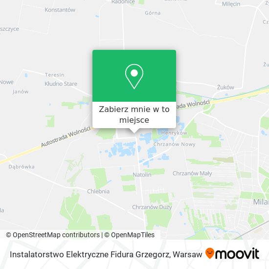 Mapa Instalatorstwo Elektryczne Fidura Grzegorz