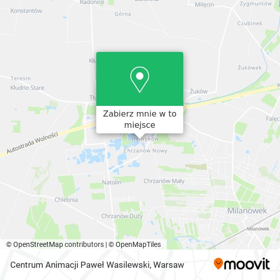 Mapa Centrum Animacji Paweł Wasilewski