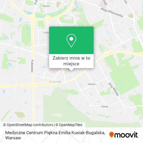 Mapa Medyczne Centrum Piękna Emilia Kusiak-Bugalska