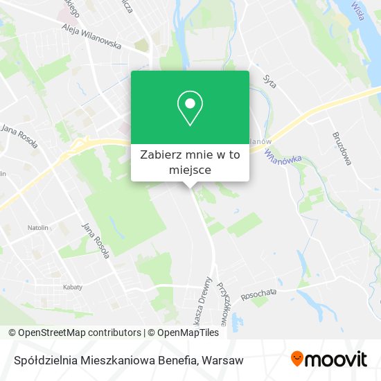 Mapa Spółdzielnia Mieszkaniowa Benefia