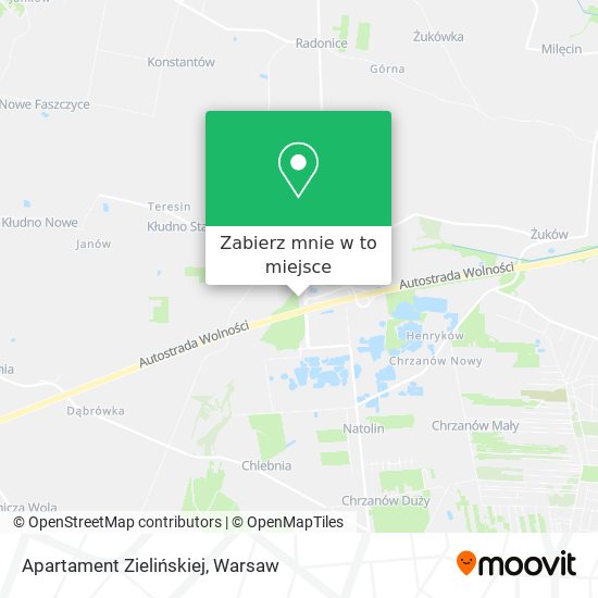 Mapa Apartament Zielińskiej