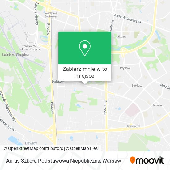 Mapa Aurus Szkoła Podstawowa Niepubliczna