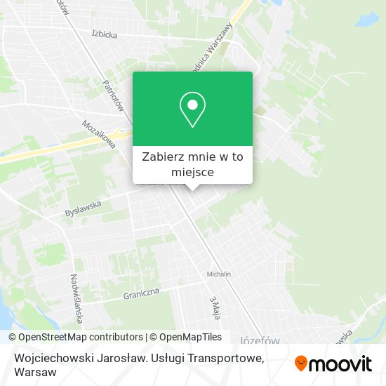 Mapa Wojciechowski Jarosław. Usługi Transportowe