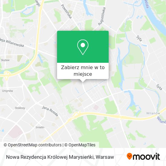 Mapa Nowa Rezydencja Królowej Marysieńki