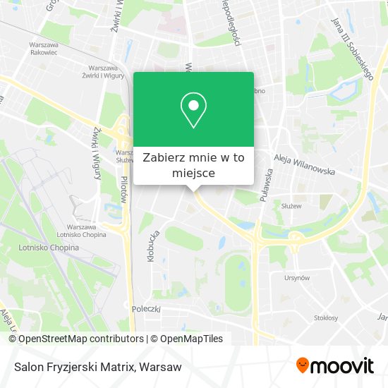 Mapa Salon Fryzjerski Matrix