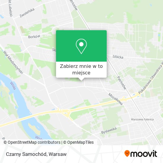 Mapa Czarny Samochód