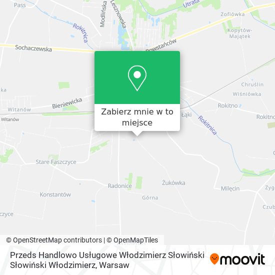 Mapa Przeds Handlowo Usługowe Włodzimierz Słowiński Słowiński Włodzimierz