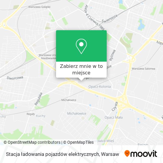 Mapa Stacja ładowania pojazdów elektrycznych