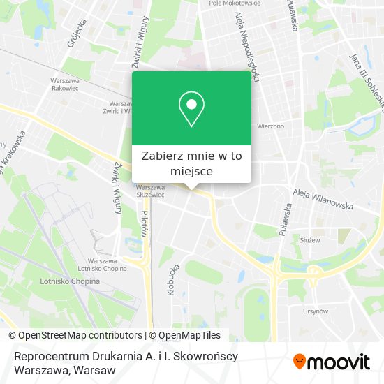 Mapa Reprocentrum Drukarnia A. i I. Skowrońscy Warszawa