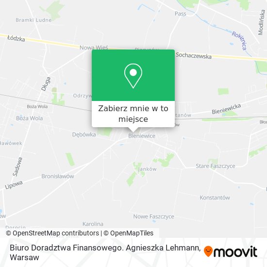 Mapa Biuro Doradztwa Finansowego. Agnieszka Lehmann