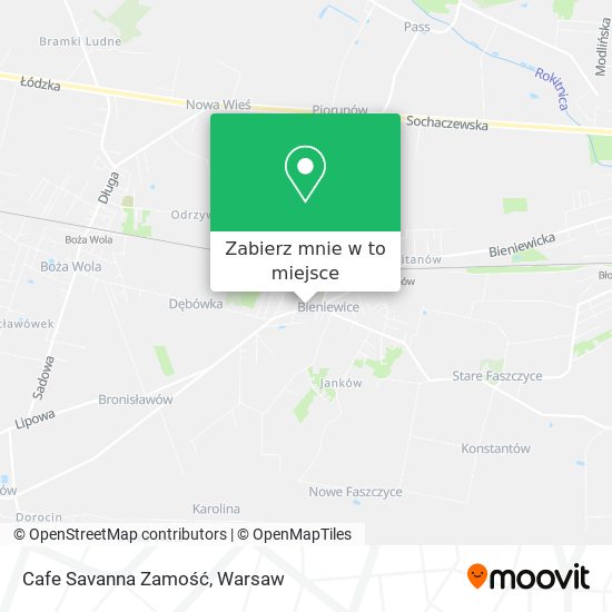 Mapa Cafe Savanna Zamość