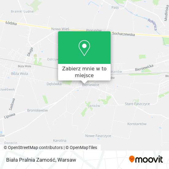 Mapa Biała Pralnia Zamość