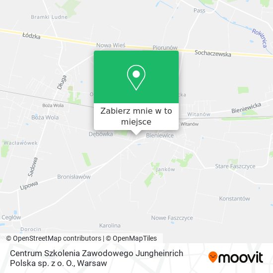 Mapa Centrum Szkolenia Zawodowego Jungheinrich Polska sp. z o. O.