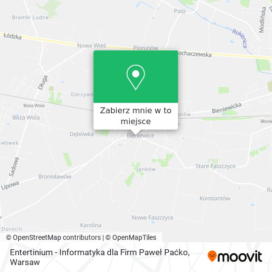 Mapa Entertinium - Informatyka dla Firm Paweł Paćko