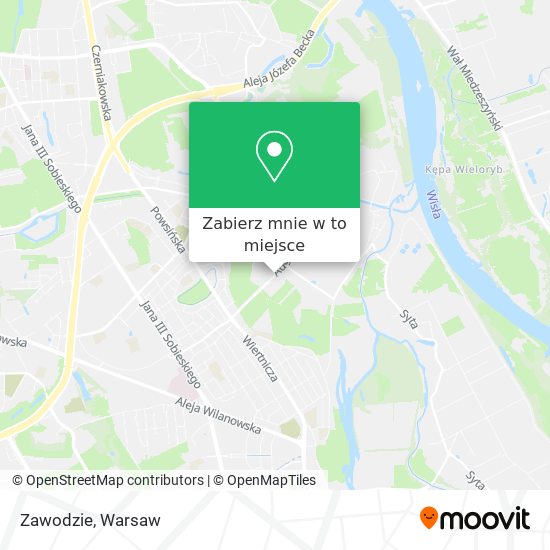 Mapa Zawodzie